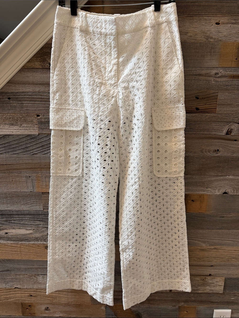 Zimmermann Matchmaker Anglaise Ivory Cotton crochet Pant US Size 4 NWT - Picture 6 of 14